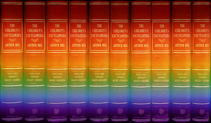 old collection of Children's Encyclopedias